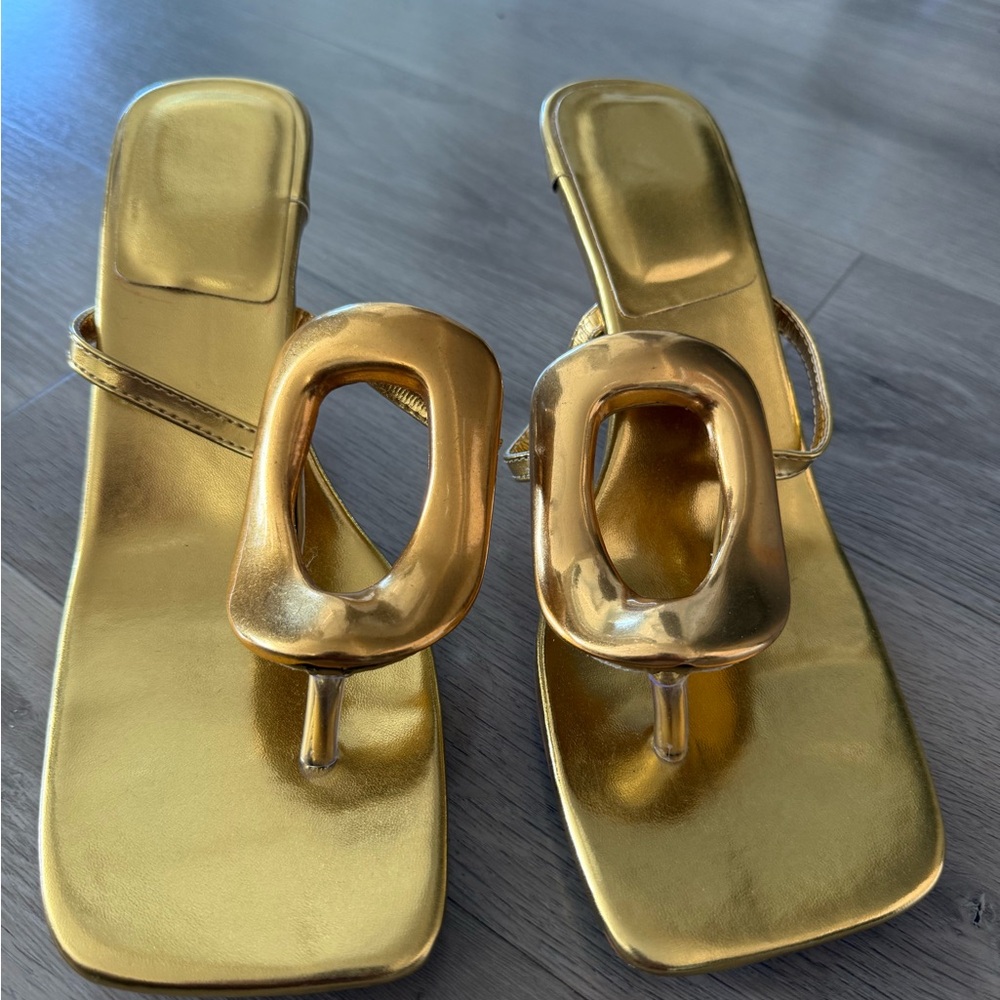 Gold Women's Sandals Size 8